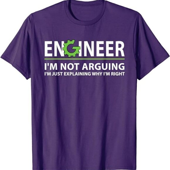 Funny Engineering Quote T-Shirt Size M - Picture 1 of 6
